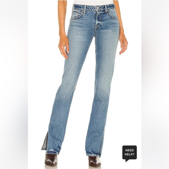 GRLFRND The Hailey Low Rise Slim Boot With Slit Melrose Sz 25 - Picture 13 of 13